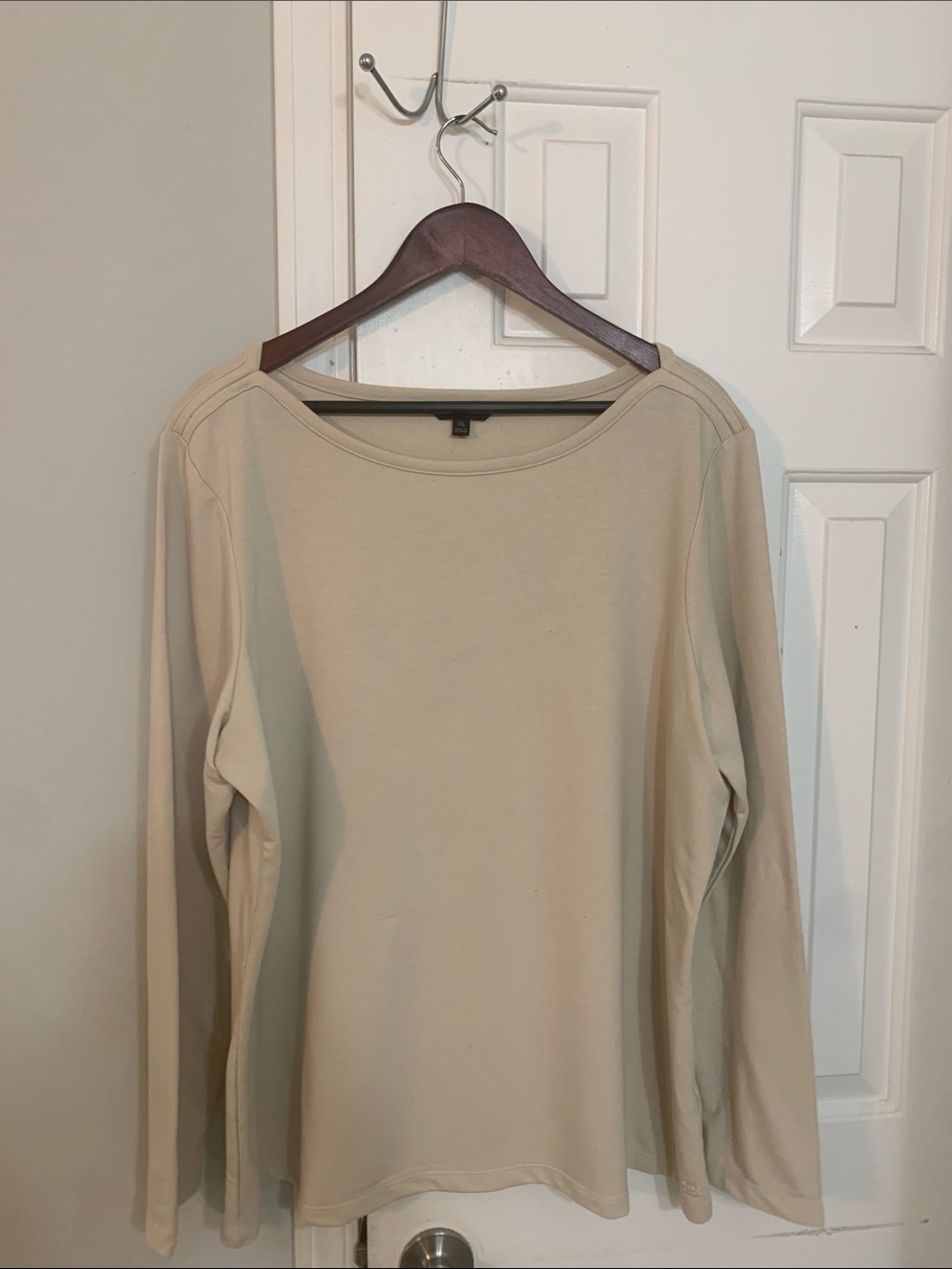 Banana Republic Neutral Beige Crewneck Top